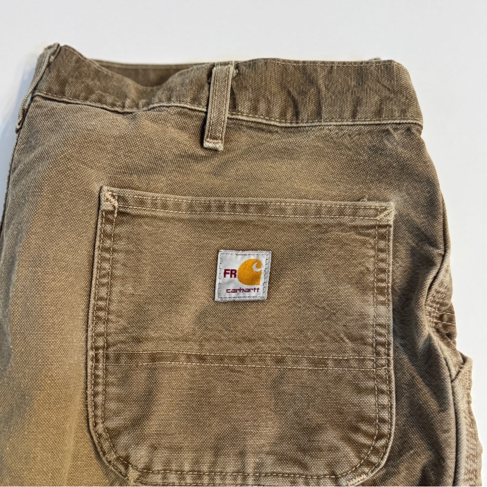 Carhartt FR Pants Men's 38x32 Original Fit Tan/Beige Flame Resistant - Picture 2 of 8